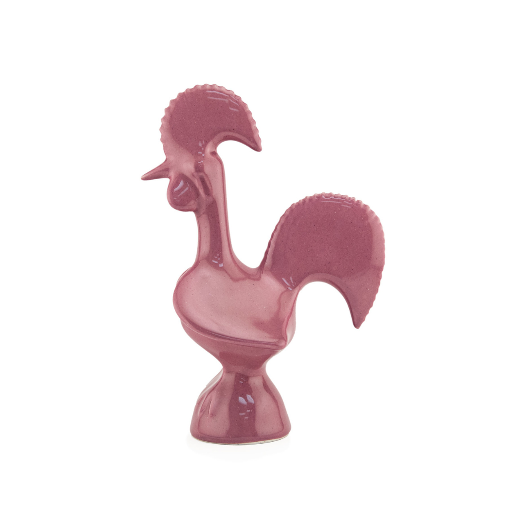 Alegria Purple Rooster Statue