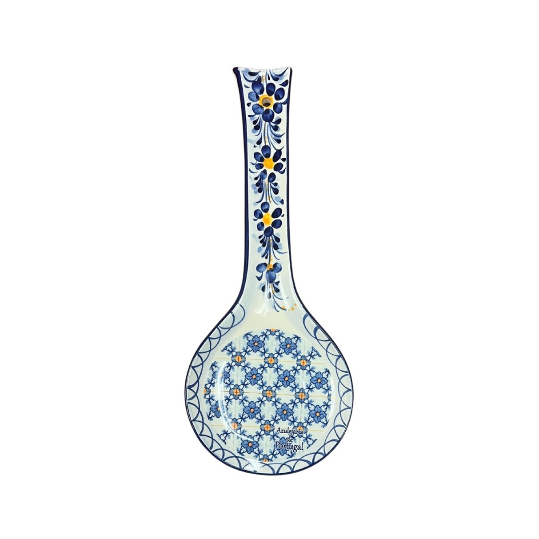 Flor Botao Amarelo Spoon Rest 10"