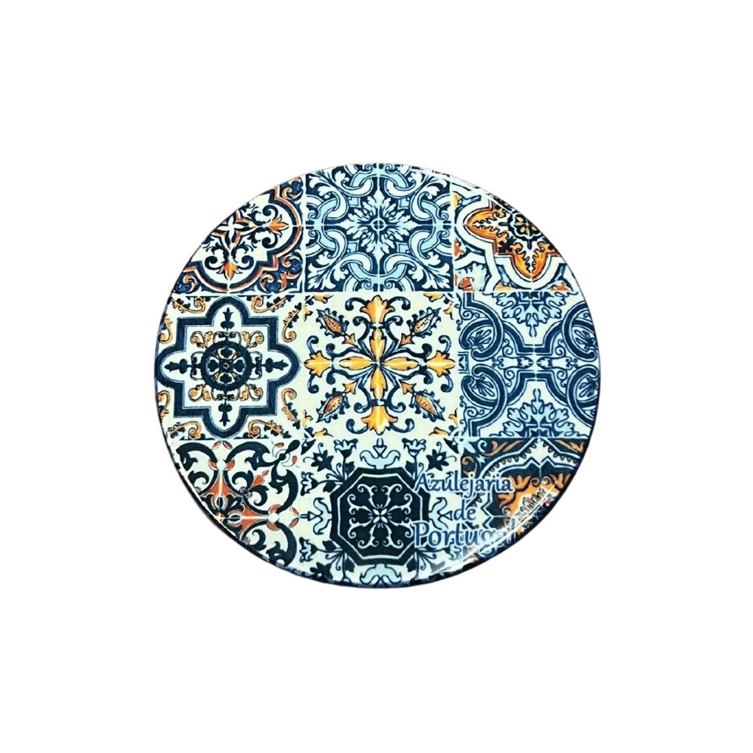 Azulejo Misto Coaster with Cork 4"