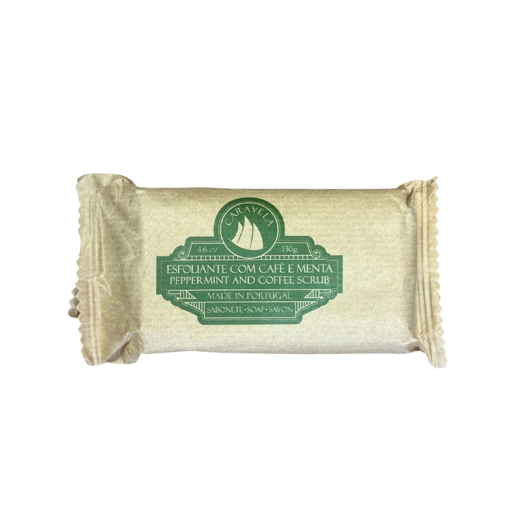 Caravela Peppermint and Coffee Scrub Soap 130gr