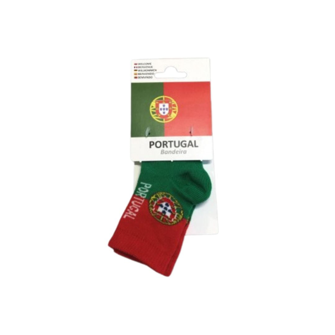 Red and Green Portugal Socks for Kids