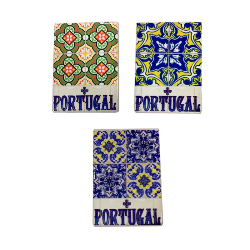 Set of 3 Azulejo Magnet 2x2.75"