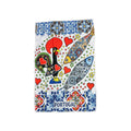 Rooster and Sardines Microfibre Kitchen Towel 24x16"