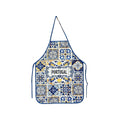 Blue and Yellow Azulejo with Portugal Polyester Apron 22x29"