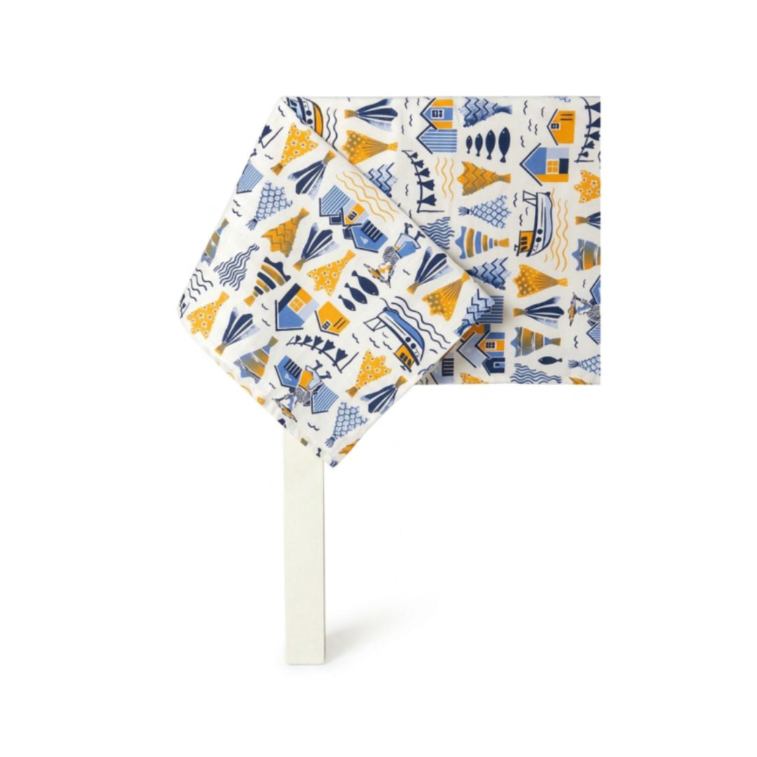Blue & Yellow Bacalhau Tablecloth 60x100"
