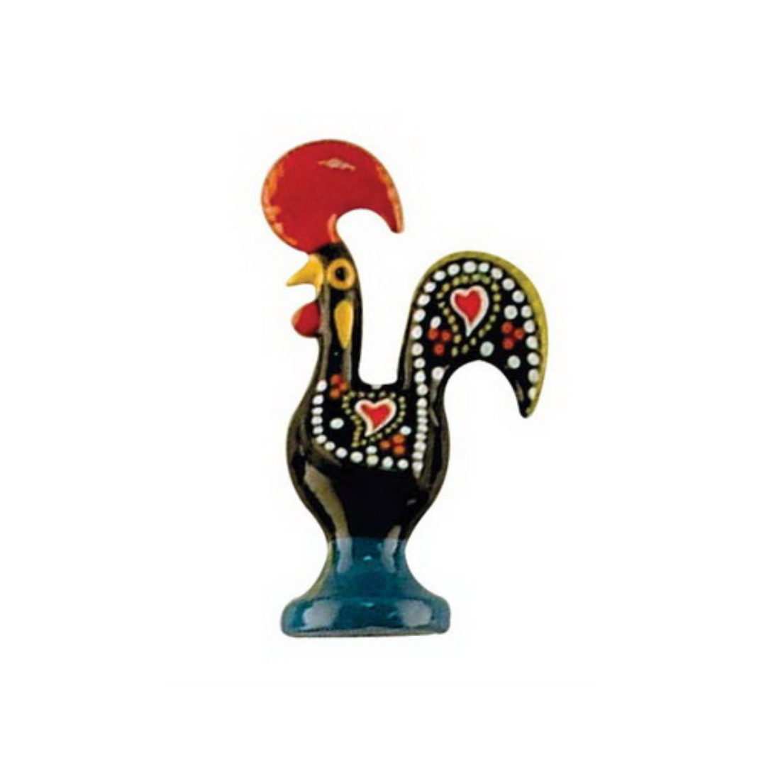 Metal Barcelos Rooster Magnet 4.75"