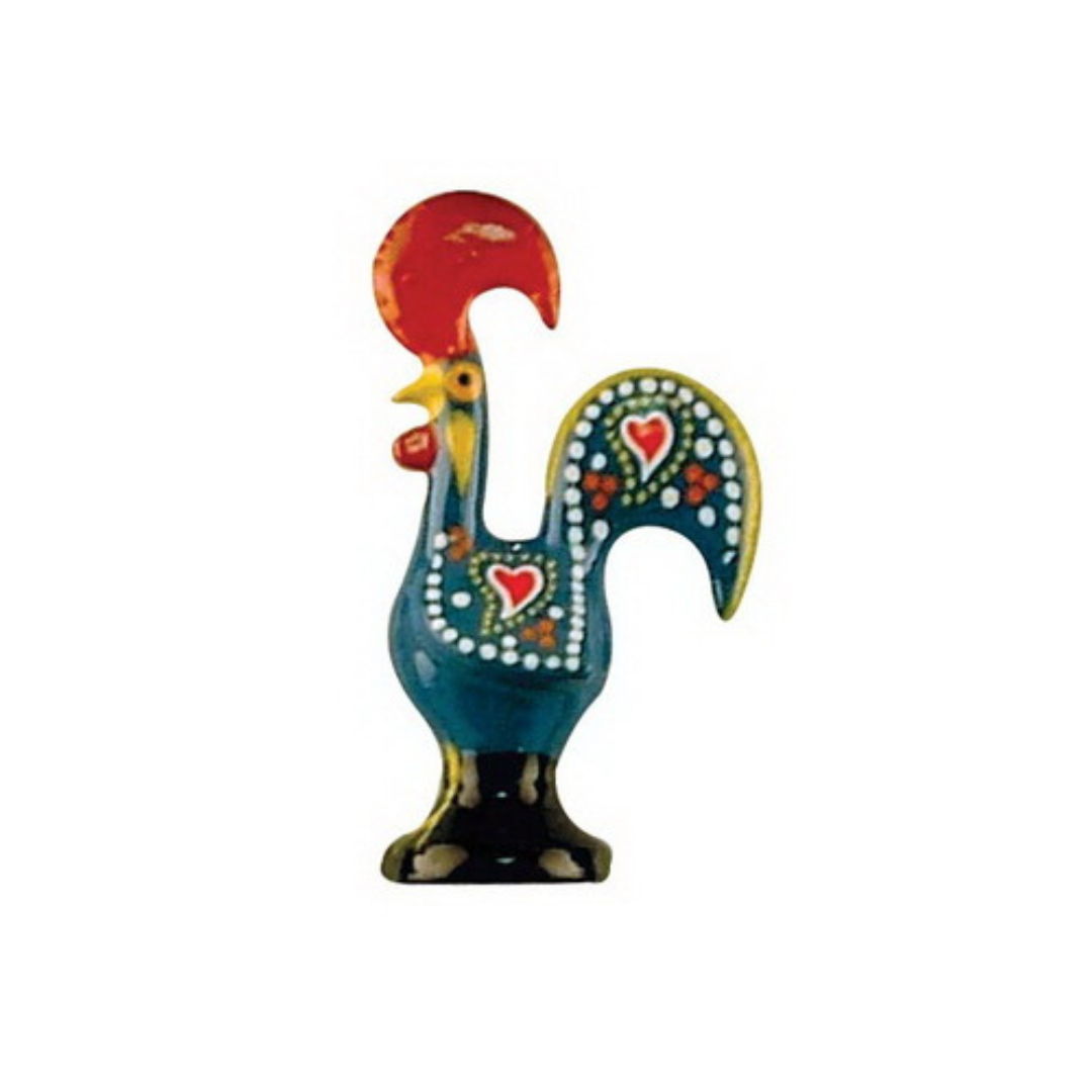 Metal Barcelos Rooster Magnet 4.75"