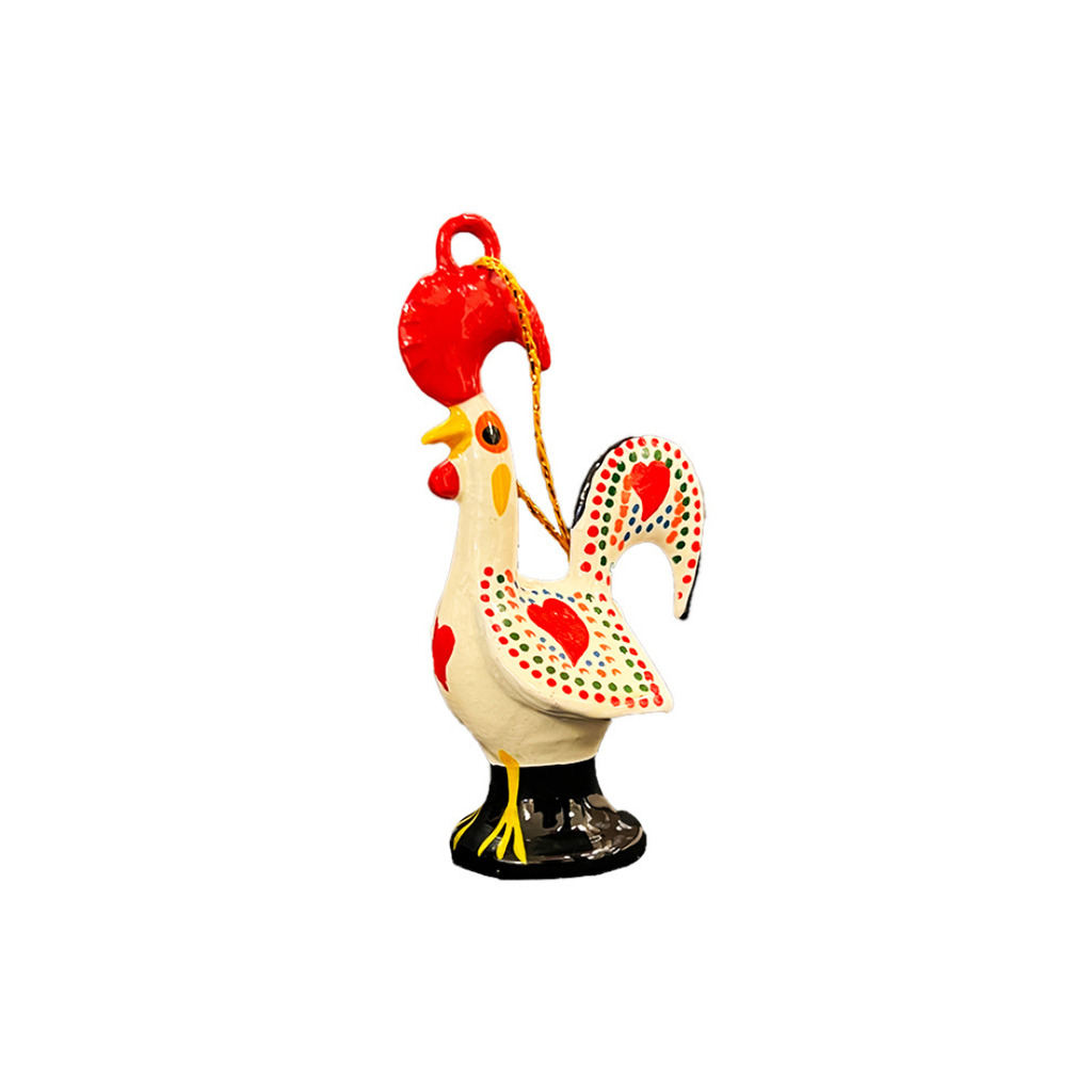 Metal Barcelos Rooster Ornament 3.25"