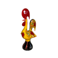 Yellow Metal Barcelos Rooster Statue