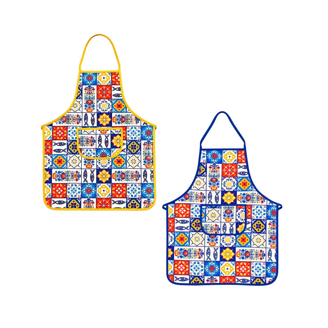 Multi-Colour Azulejo Apron 29x23"