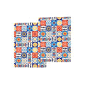 Set of 2 Multi-Colour Azulejo Kitchen Towel 20x28"