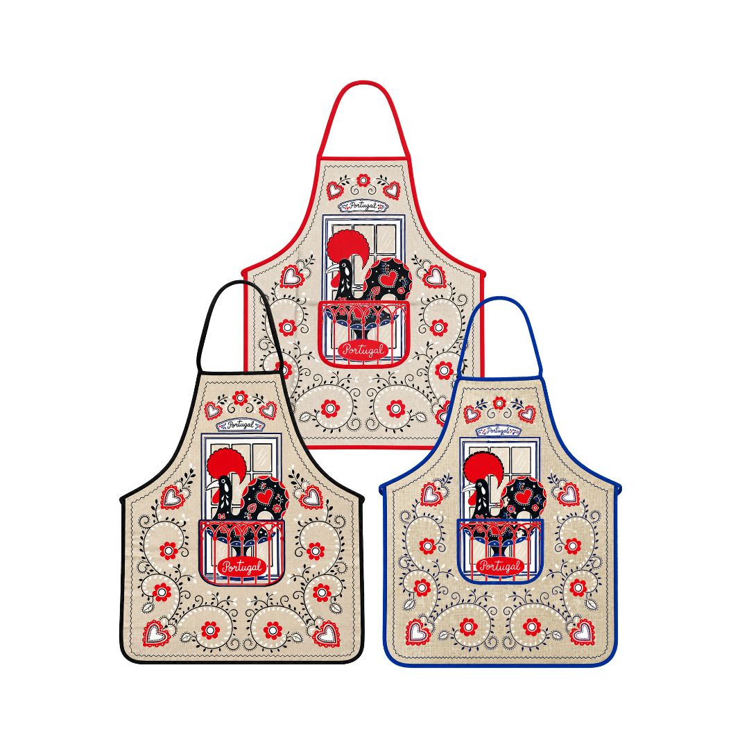 Vintage Rooster Apron 29x23"