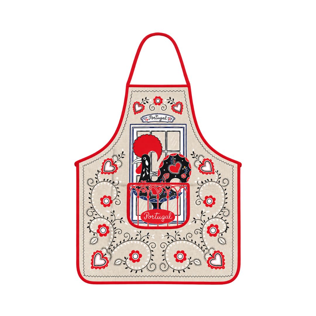Vintage Rooster Apron 29x23"