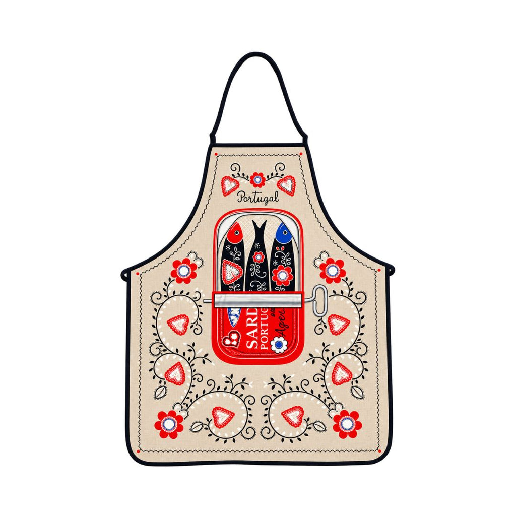 Vintage Sardine Apron 29x23"