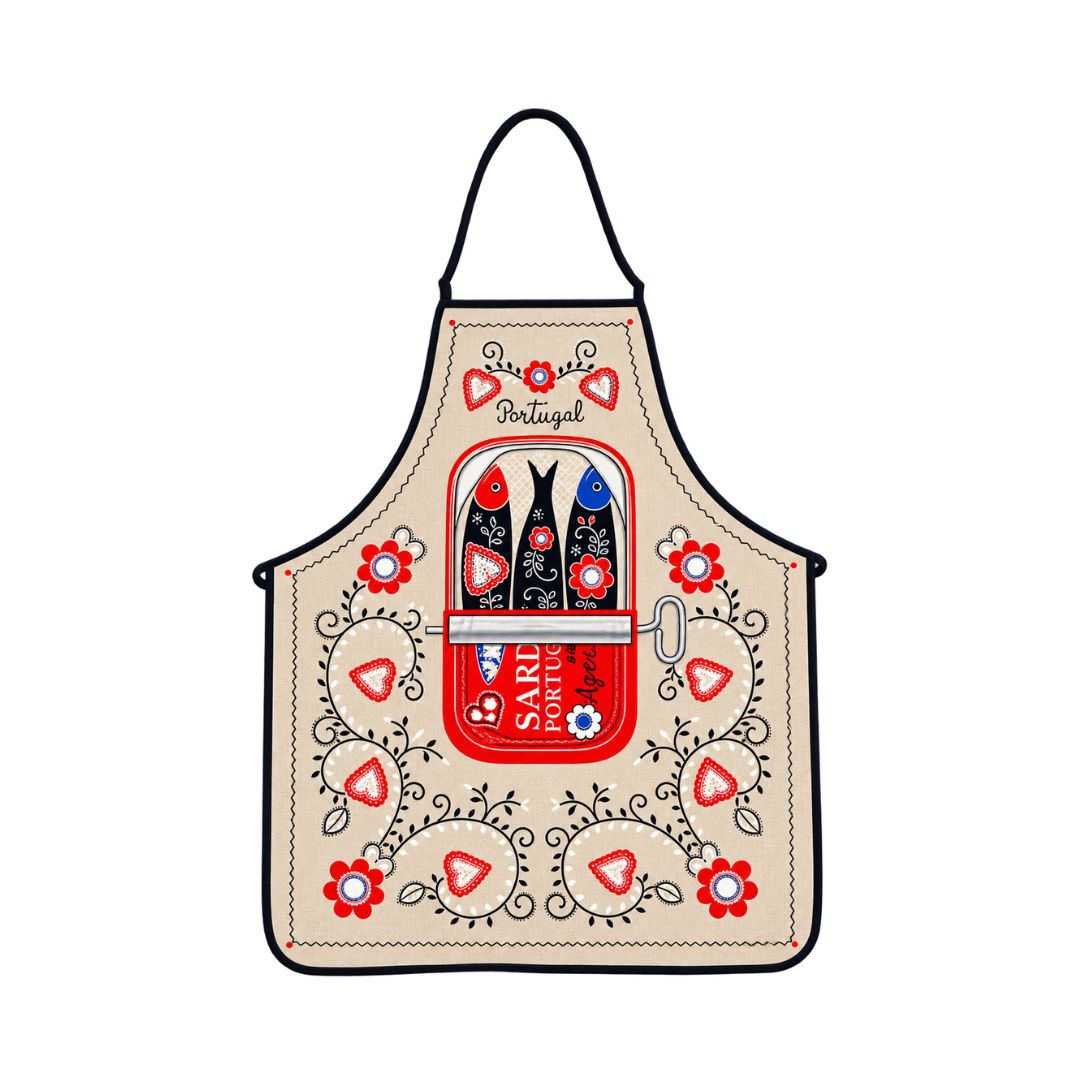 Vintage Sardine Apron 29x23"