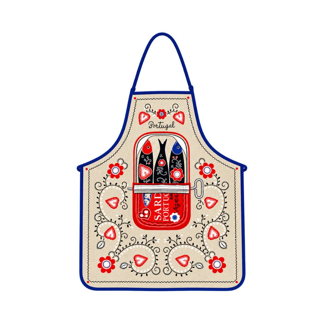 Vintage Sardine Apron 29x23"