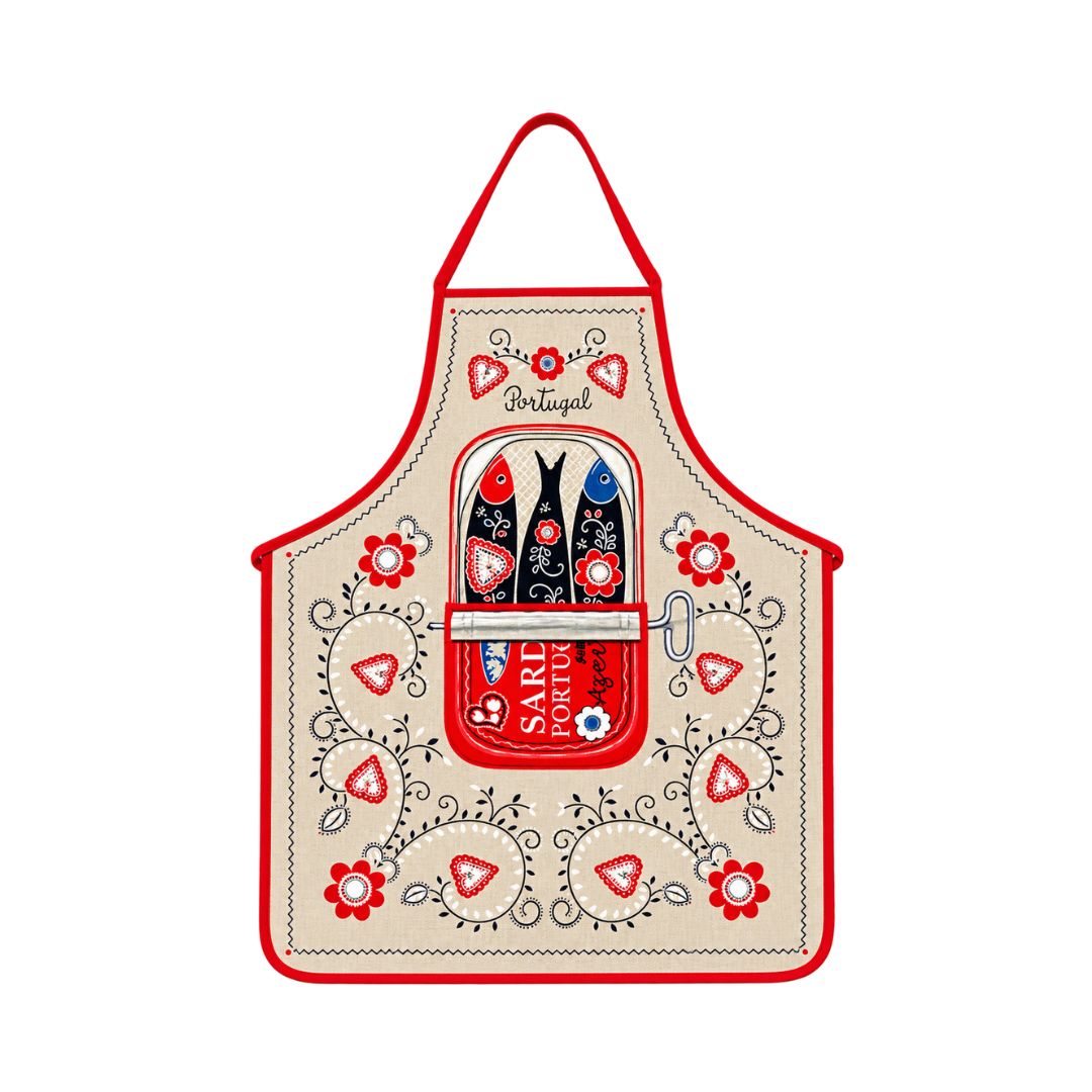 Vintage Sardine Apron 29x23"
