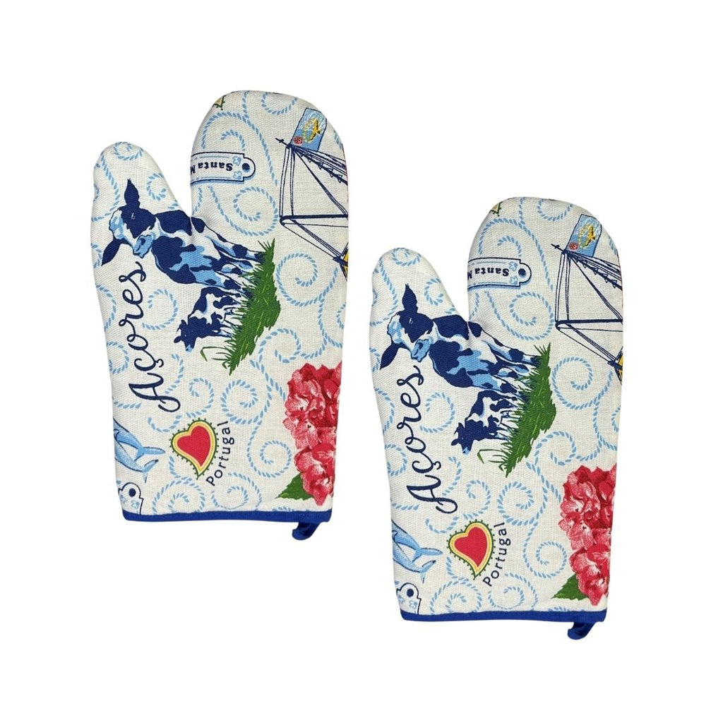 Set of 2 Acores Oven Mitts 11x6"