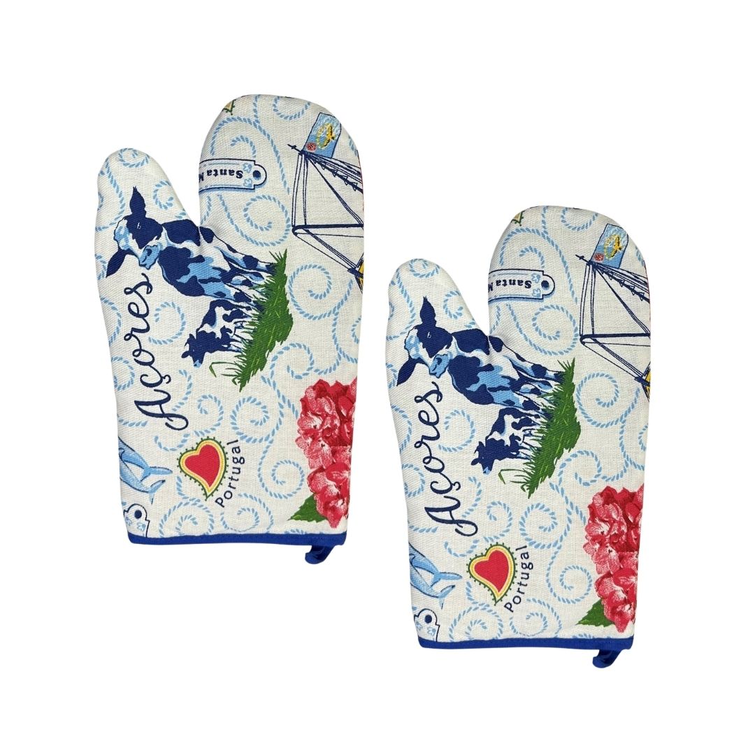 Set of 2 Acores Oven Mitts 11x6"