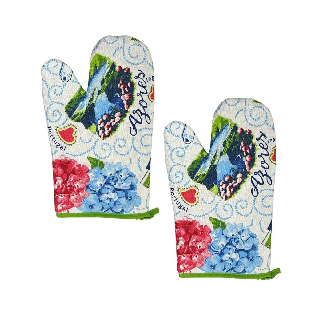 Set of 2 Acores Oven Mitts 11x6"