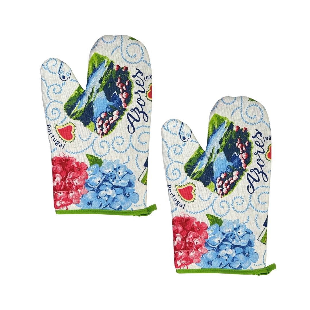Set of 2 Acores Oven Mitts 11x6"