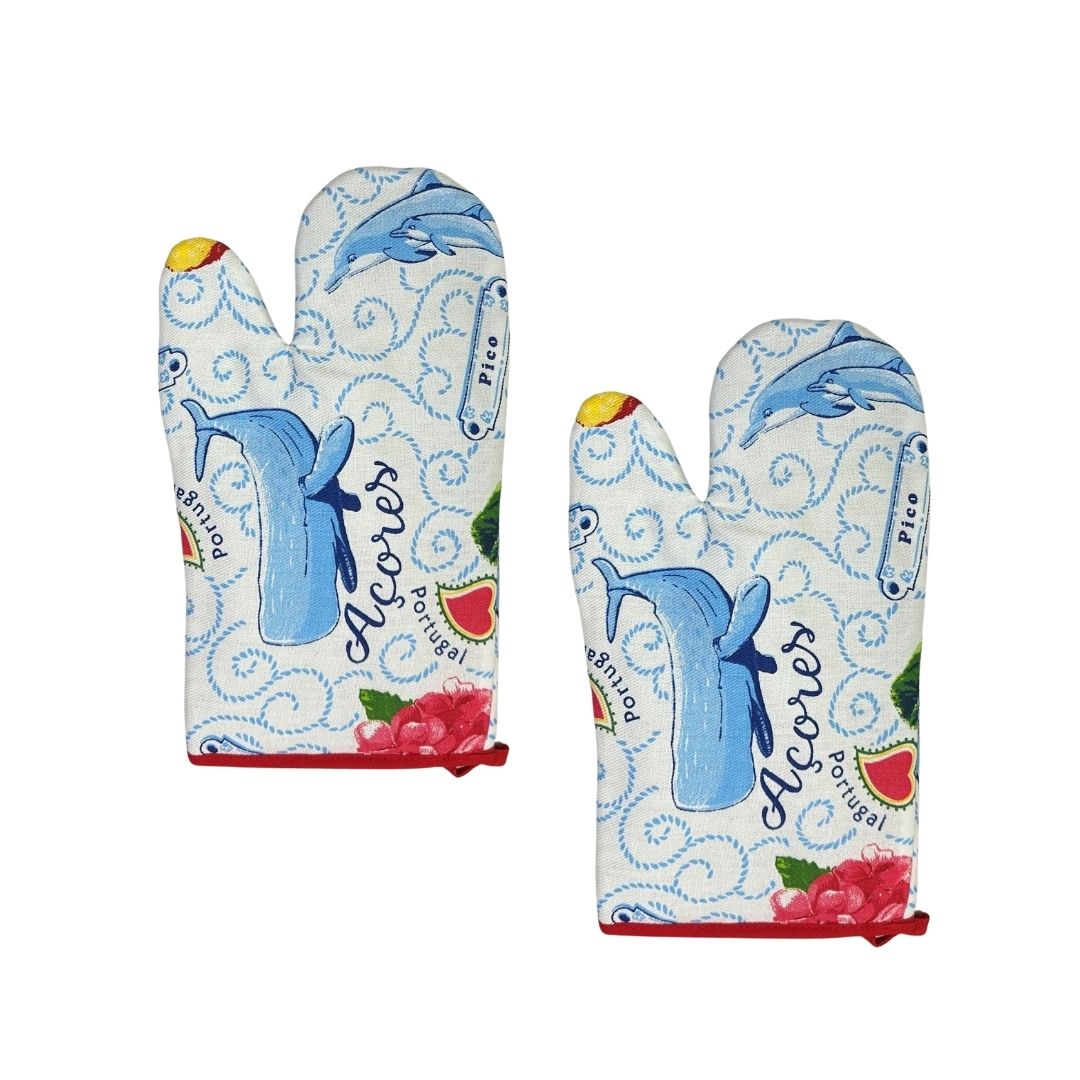 Set of 2 Acores Oven Mitts 11x6"