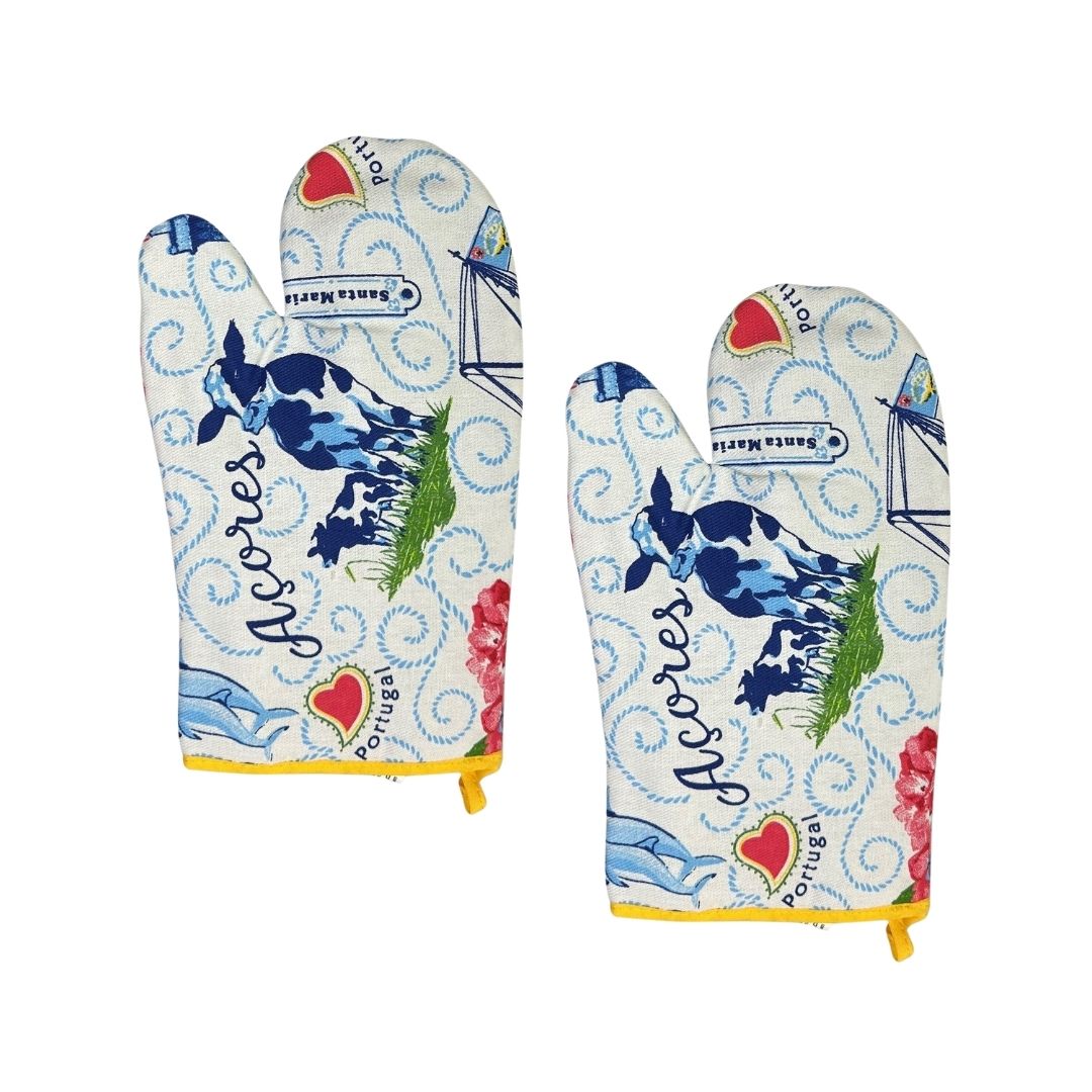Set of 2 Acores Oven Mitts 11x6"