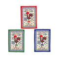 Set of 3 Rooster Kitchen Towel with Border 20x28"