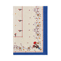 Rooster Tablecloth with Blue Border