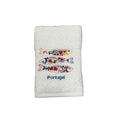 White Kitchen Towel with Sardine Embroidery 20x20"