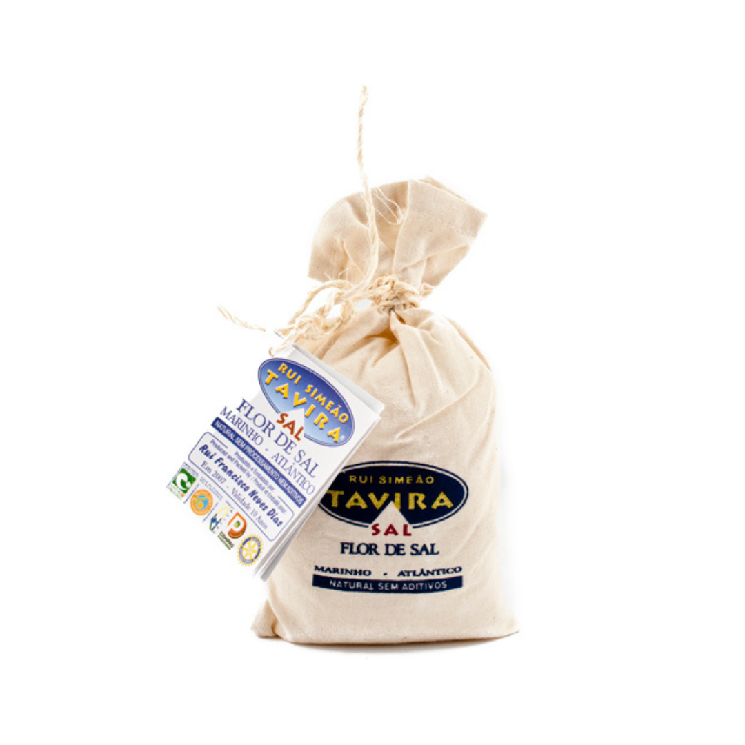 Tavira Fleur Du Sel 250gr (Linen Gift Bag)