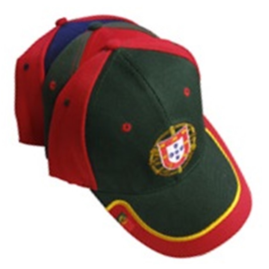 Red Portugal Baseball Hat with Logo