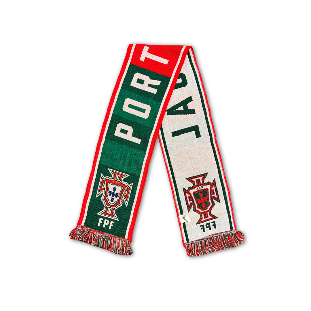 FPF Portugal Green and Red Blocks Scarf
