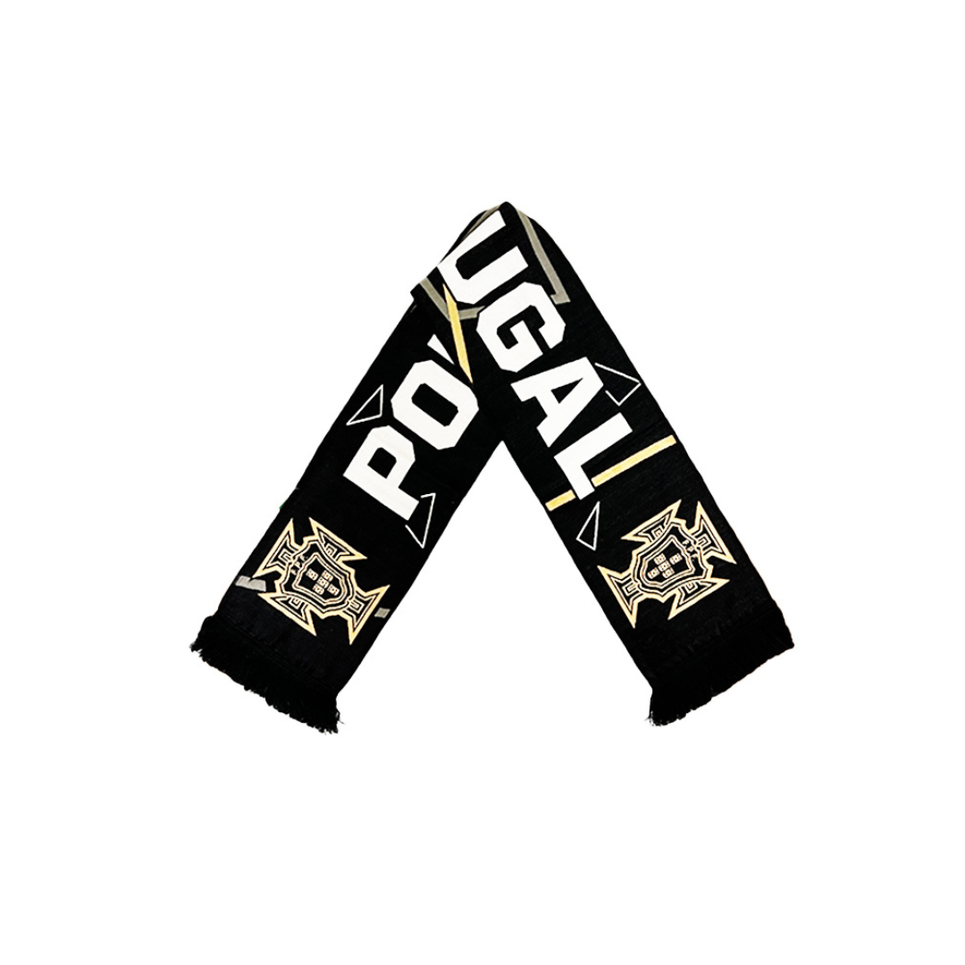 FPF Portugal Black and Gold Scarf