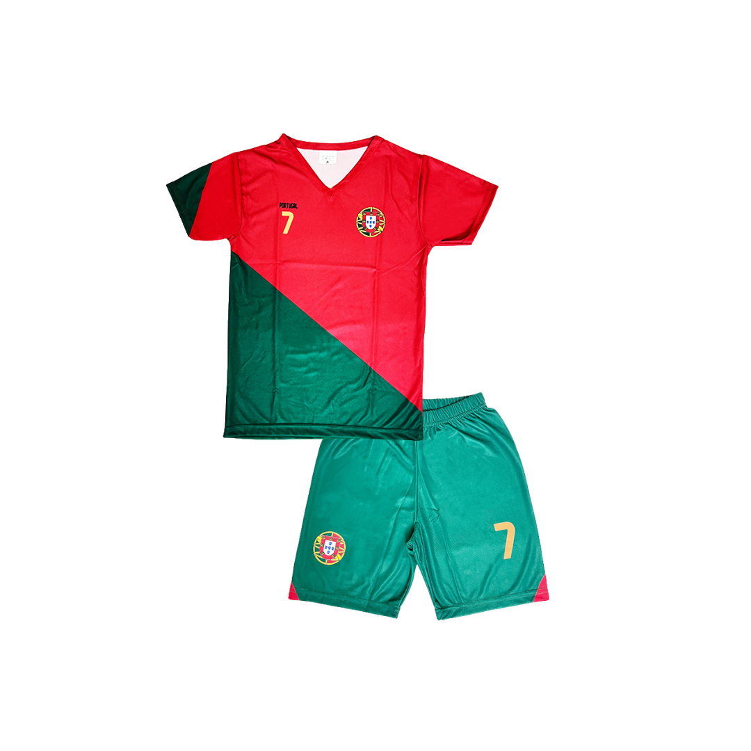 Portugal Replica Jersey and Short Set (Youth)