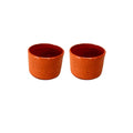 Set of 2 Traditional Clay Dip Bowls 2.25"