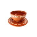 Traditional Clay Caldo Verde Bowl with Saucer 6.5"