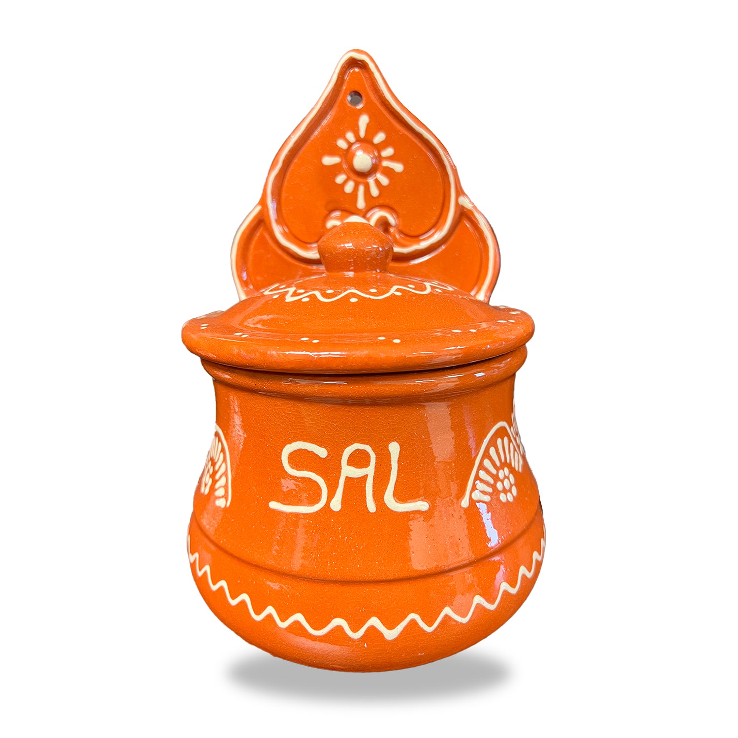 Traditional Clay Salt Well with Lid