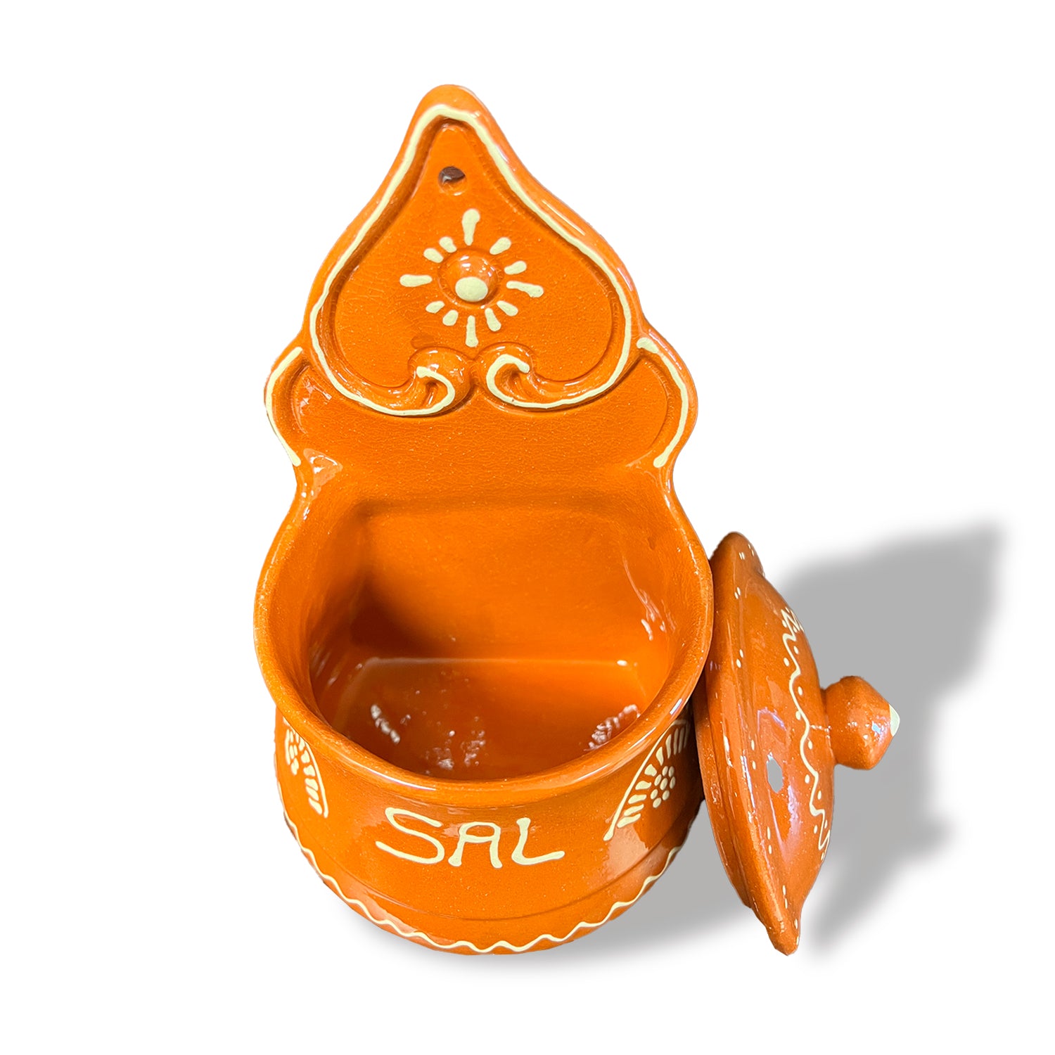 Traditional Clay Salt Well with Lid