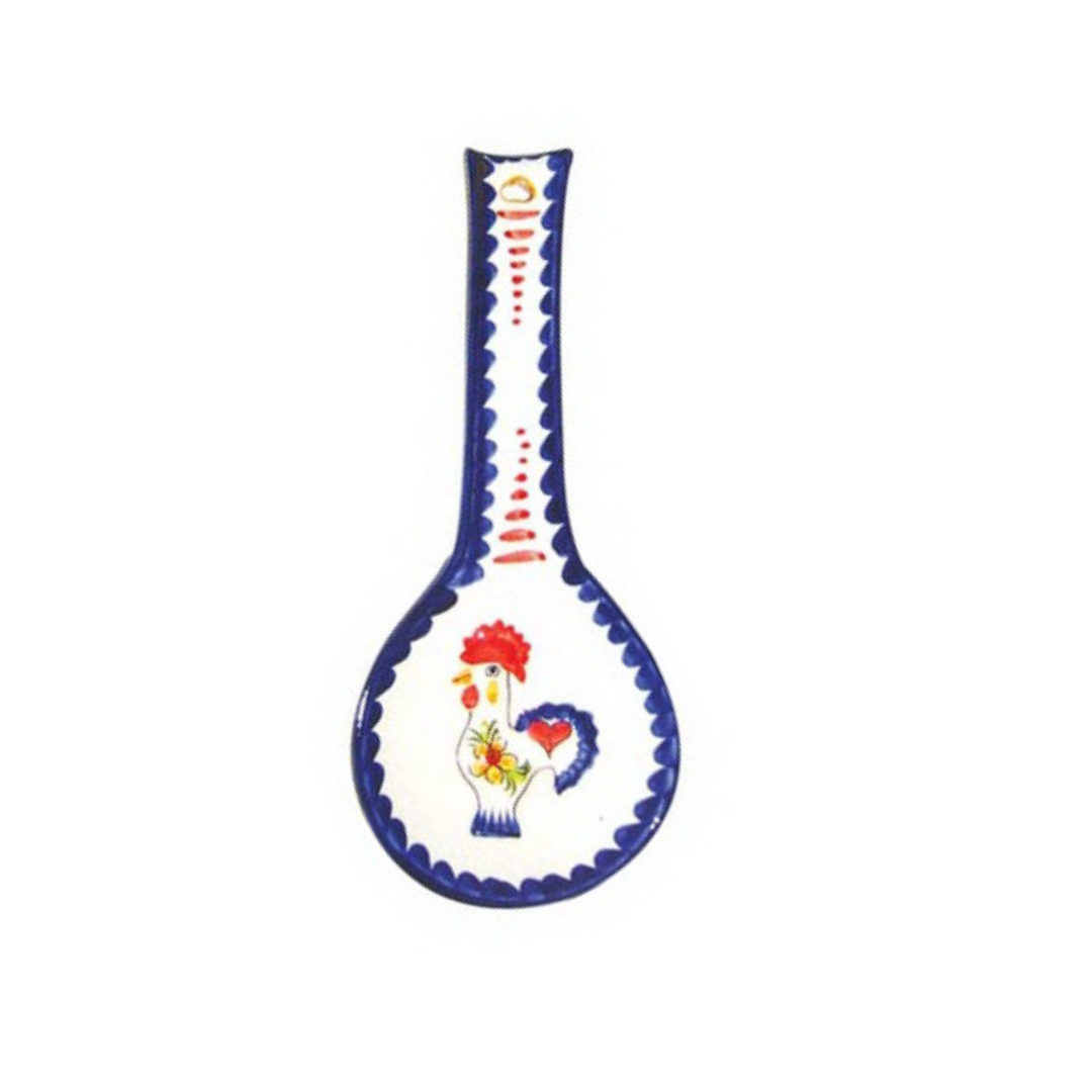 Viva Rooster Spoon Rest 10x4"